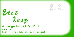 edit kesz business card